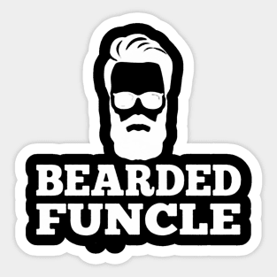 Bearded Funcle Sticker